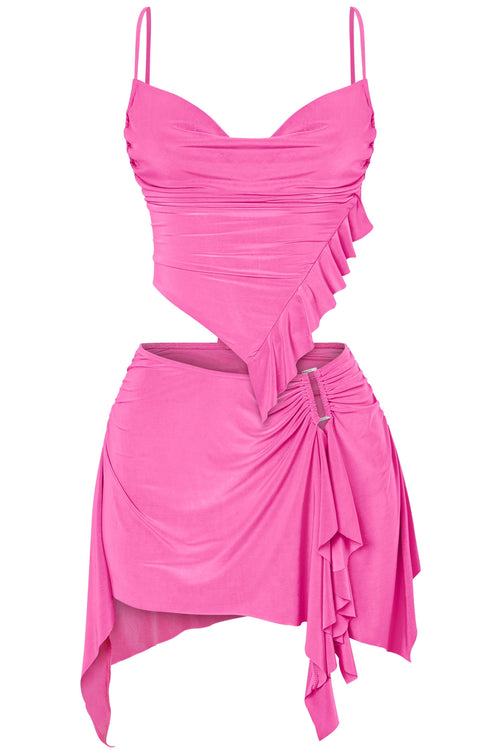 Come and Get Me Two Piece Set Hot PInk - Style Delivers