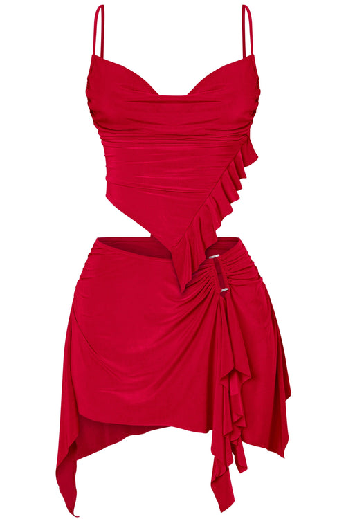 Come and Get Me Two Piece Set Red - Style Delivers