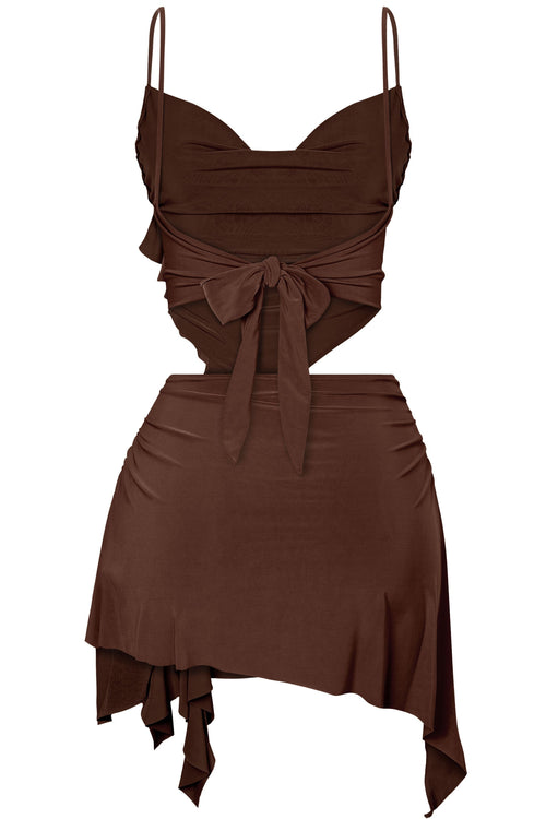 Come and Get Me Two Piece Set Brown - Style Delivers