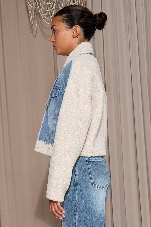 Denim Sherpa Trucker Jacket - Style Delivers