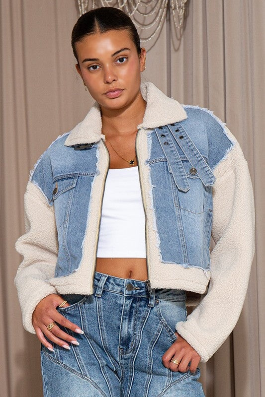 Denim Sherpa Trucker Jacket - Style Delivers