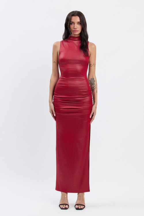 Phaedra P/U Maxi Dress Red - Style Delivers