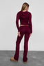 Cozee Knit Two Piece Set Black Cherry - Style Delivers