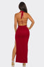 Antoinette Lace Maxi Dress Burgundy - Style Delivers