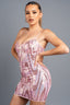 Candy Confection Sequin Mini Dress Pink - Style Delivers