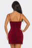 Sparkle n Shine Mini Dress Burgundy - Style Delivers