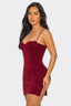 Sparkle n Shine Mini Dress Burgundy - Style Delivers