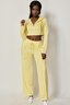 Wanna Be Terry Two Piece Set Yellow - Style Delivers