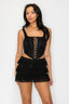 In da Mood Lace Two Piece Set Black Sets Blanc 