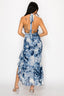 Marni Halter Floral Maxi Dress Blue - Style Delivers