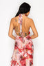 Marni Halter Floral Maxi Dress Red - Style Delivers