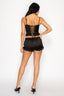 Boudoir Satin Bloomer Set Black - Style Delivers