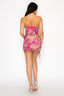 Wyld Girl Mesh Mini Dress Pink Combo - Style Delivers