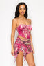 Wyld Girl Mesh Mini Dress Pink Combo - Style Delivers