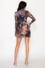 More Chaos Mesh Dress Brown Combo - Style Delivers