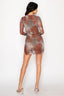 Carnival Mesh Mini Dress Rust Combo - Style Delivers
