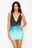 Deep Blue Mesh Mini Dress - Style Delivers