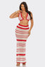 Only You Crochet Knit Two Piece Set Red/White - Style Delivers