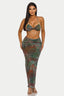 Sardina Mesh Set Green Tropical Print - Style Delivers