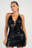 Shanina Sequin Mini Dress Black Dresses Privy 