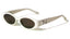Two Ring Flower Hinge Oval Sunglasses accessories Style Delivers 