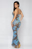 Wild Szn Leopard Mesh Maxi Dress Blue Dresses Banjul 