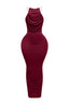 Lady Pearl Maxi Dress Burgundy - Style Delivers