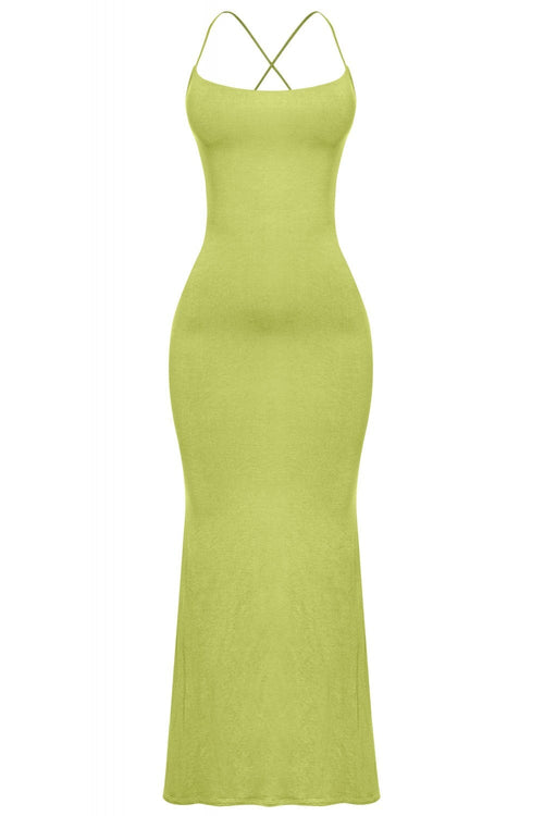 Mermaid Maxi Dress Avocado - Style Delivers