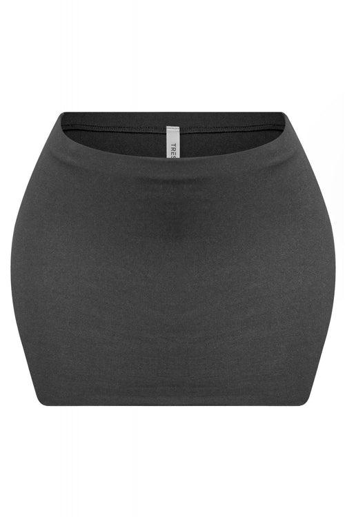 Try Me Solid Micro Mini Skirt Black - Style Delivers