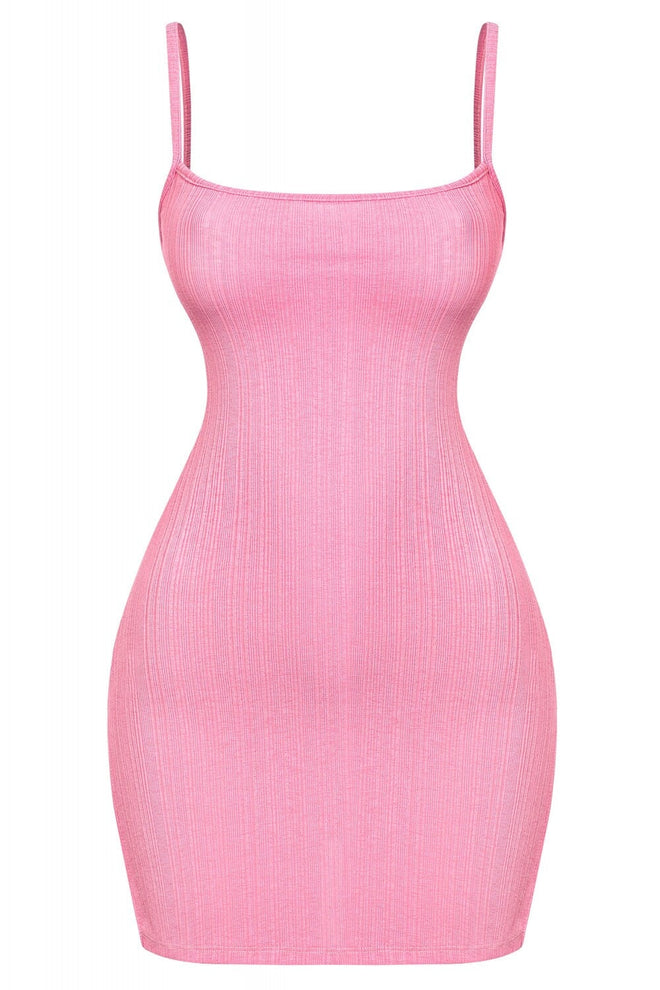Evelyn Sleeveless Cami Mini Dress Pink - Style Delivers