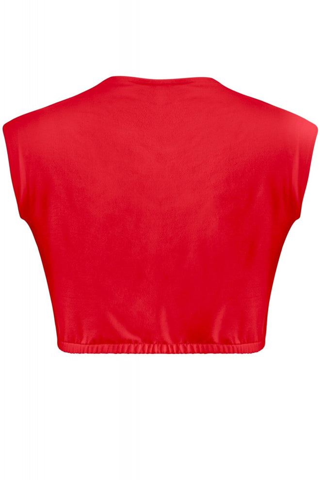 Bootafull Crop Top Red - Style Delivers