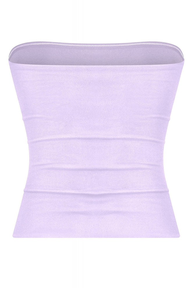 Savina Strapless Tube Top Lavender - Style Delivers