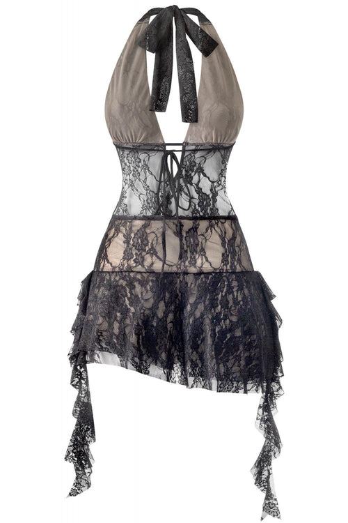 Swoon Lace Mini Dress Black FESTIVAL - Style Delivers