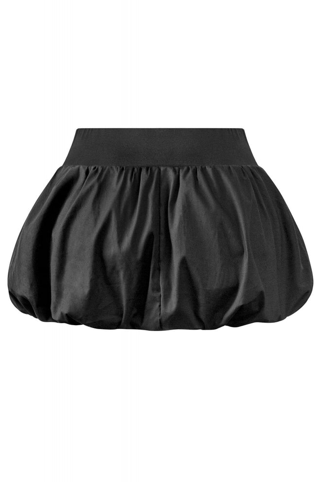 Bubble Low Waisted Puffer Micro Mini Skirt Black - Style Delivers