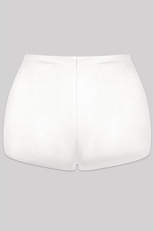 Hot Cakes High Waisted Micro Shorts White - Style Delivers