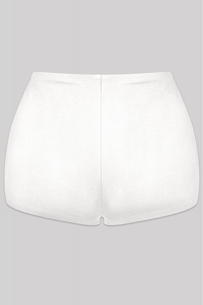 Hot Cakes High Waisted Micro Shorts White - Style Delivers