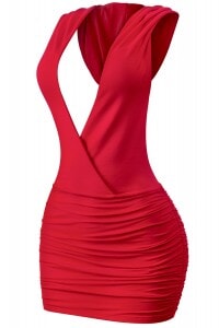 Disguise Hooded Mini Dress Red - Style Delivers