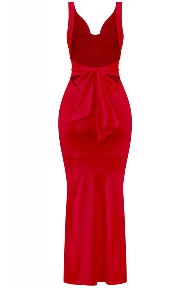 Foxtina Maxi Dress Red - Style Delivers