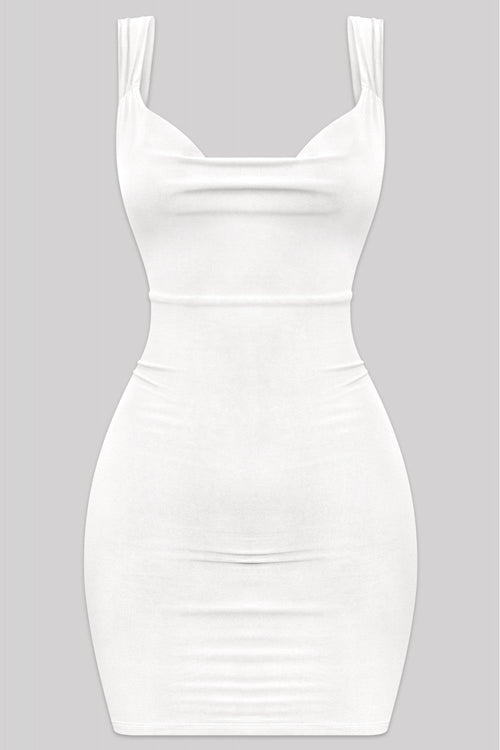 Sitara Open Back Mini Dress White - Style Delivers