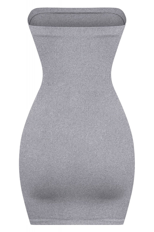Like a Dove Strapless Mini Dress Heather Grey - Style Delivers