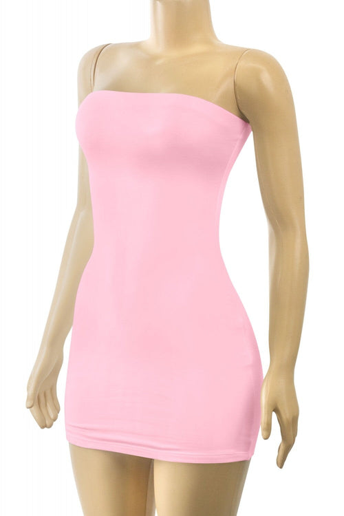 Like a Dove Strapless Mini Dress Pink - Style Delivers