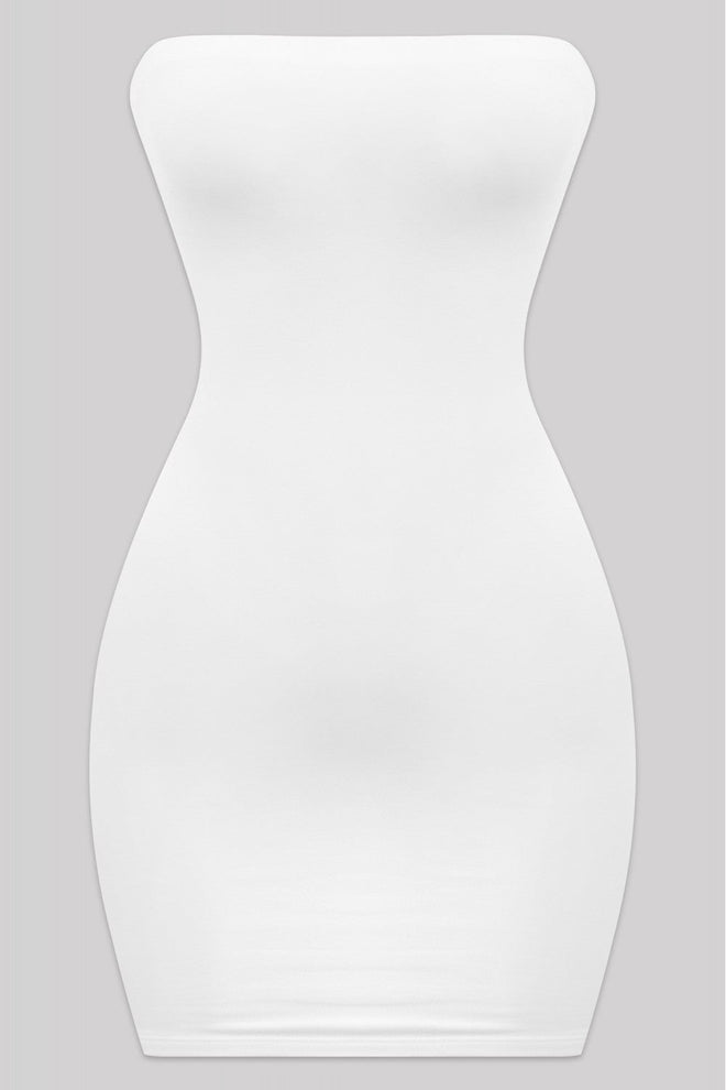 Like a Dove Strapless Mini Dress Off White - Style Delivers