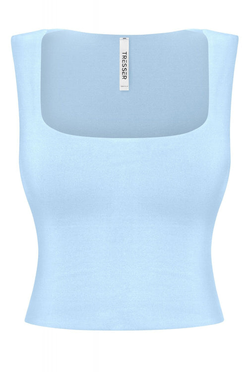 Teena Sleeveless Top Baby Blue - Style Delivers