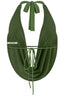 Sexy Af Halter Top Olive - Style Delivers