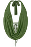 Sexy Af Halter Top Olive - Style Delivers