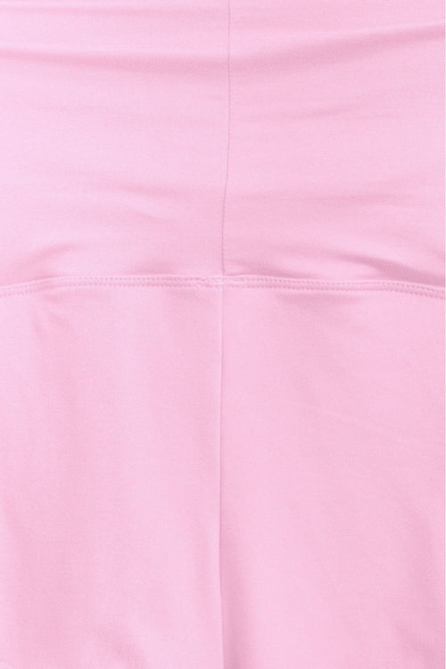 Savina Low Rise Fold Over Shorts Light Pink - Style Delivers