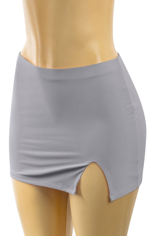 Dream Land Mid Waisted Mini Skirt Grey - Style Delivers