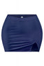 Dream Land Mid Waisted Mini Skirt Navy - Style Delivers