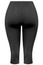 Kimmy Mid Rise Capri Leggings Black Bottoms Tresser 