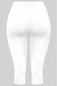 Kimmy Mid Rise Capri Leggings Ivory Bottoms Tresser 